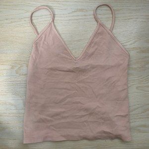 Brandy Melville Basic Pink Crop Tank OS